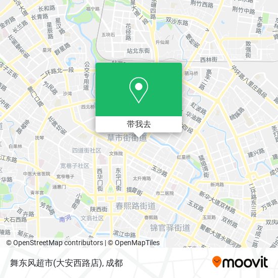 舞东风超市(大安西路店)地图