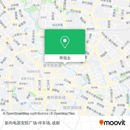 新尚电器安防广场-停车场地图