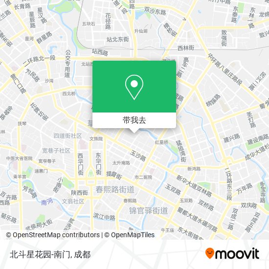北斗星花园-南门地图
