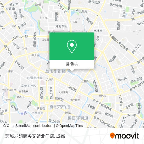 蓉城老妈商务宾馆北门店地图