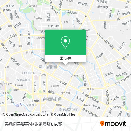 美颜阁美容美体(张家巷店)地图