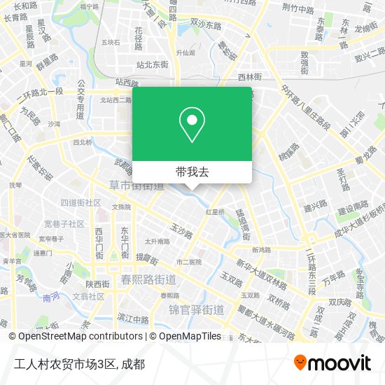 工人村农贸市场3区地图