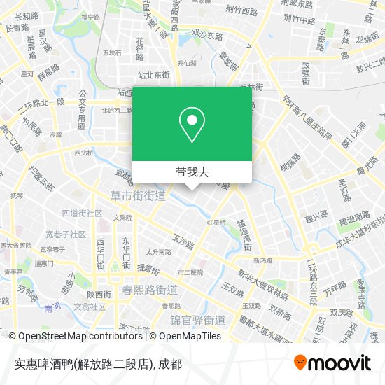 实惠啤酒鸭(解放路二段店)地图