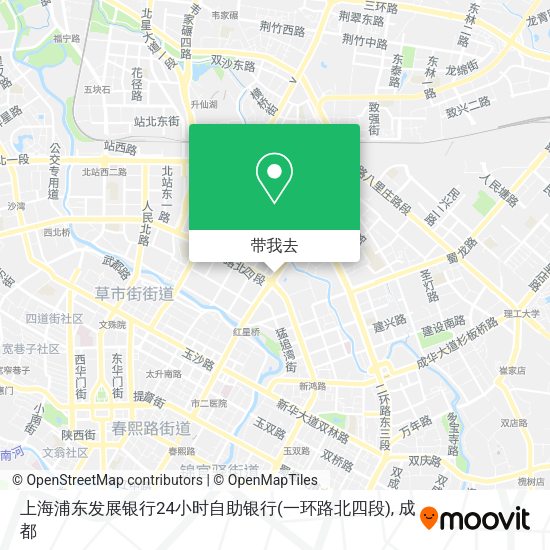 上海浦东发展银行24小时自助银行(一环路北四段)地图