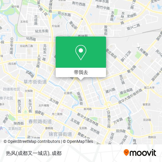 热风(成都又一城店)地图