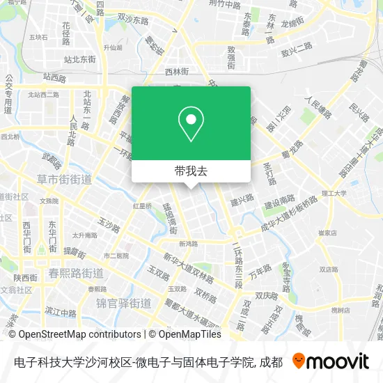 电子科技大学沙河校区-微电子与固体电子学院地图