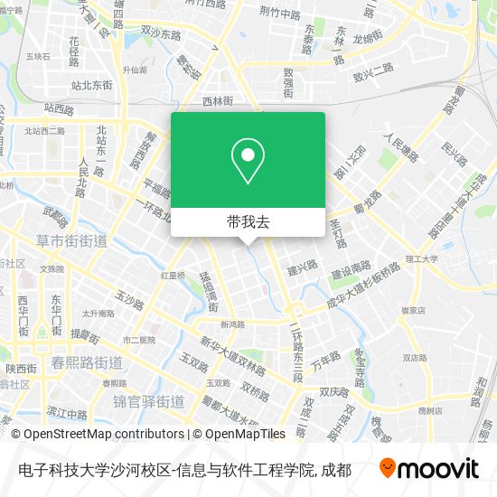 电子科技大学沙河校区-信息与软件工程学院地图