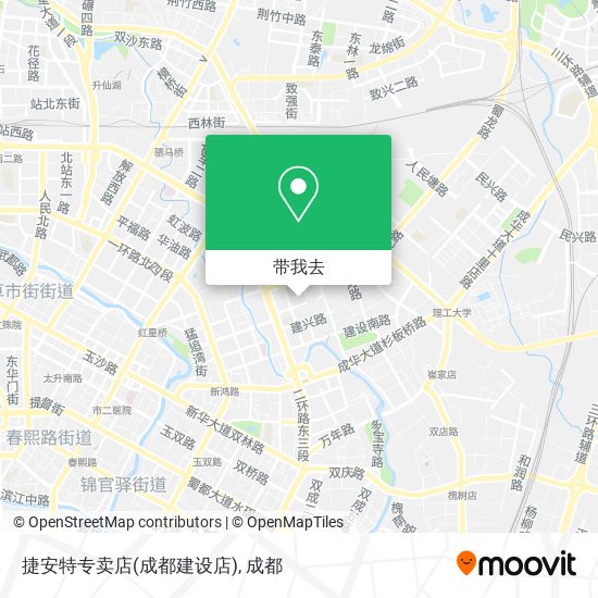 捷安特专卖店(成都建设店)地图