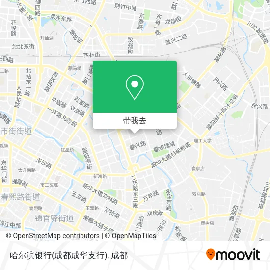 哈尔滨银行(成都成华支行)地图
