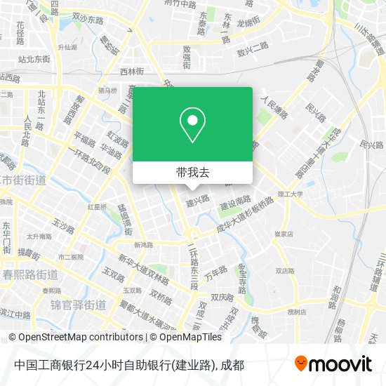 中国工商银行24小时自助银行(建业路)地图