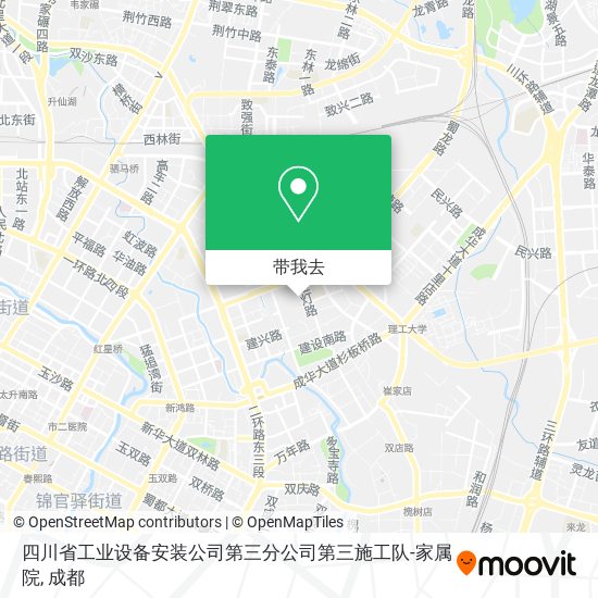 四川省工业设备安装公司第三分公司第三施工队-家属院地图