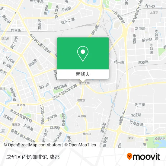 成华区佐忆咖啡馆地图