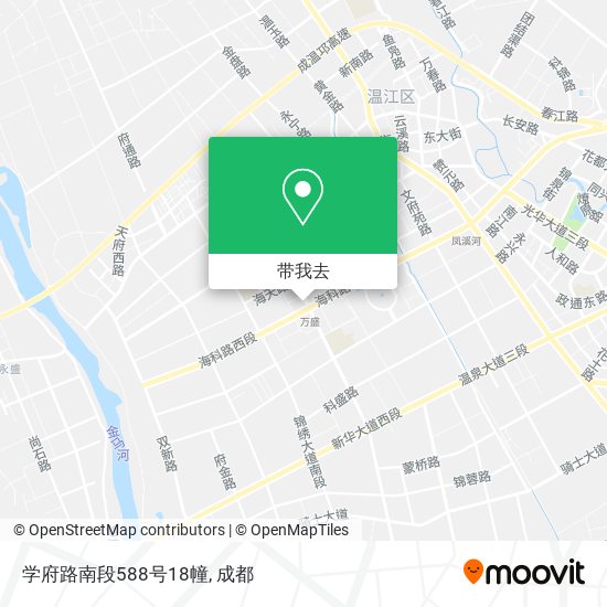 学府路南段588号18幢地图