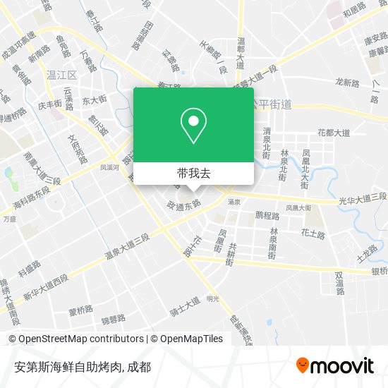 安第斯海鲜自助烤肉地图