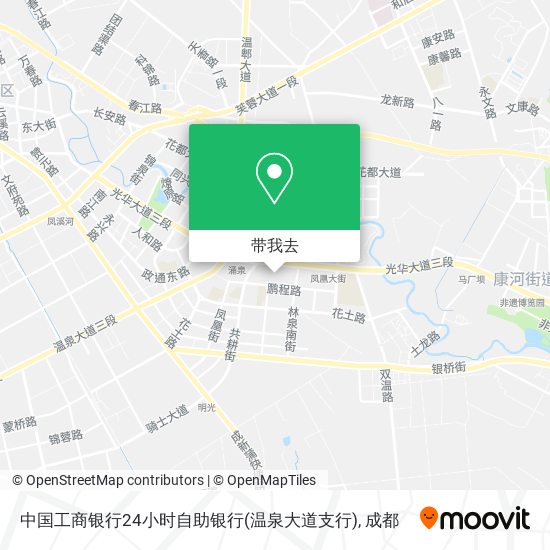 中国工商银行24小时自助银行(温泉大道支行)地图