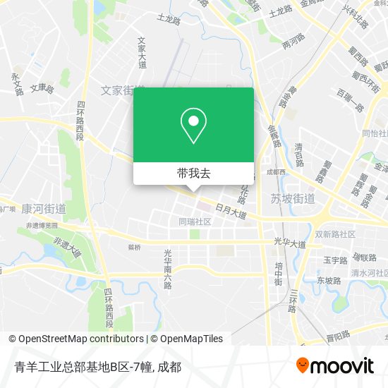 青羊工业总部基地B区-7幢地图