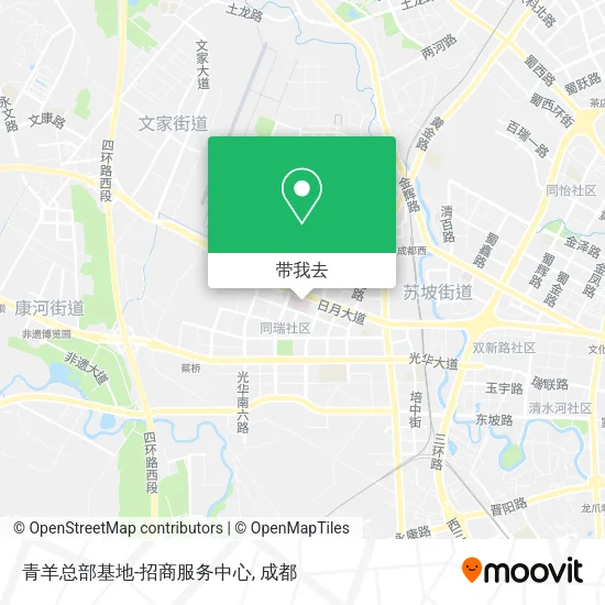 青羊总部基地-招商服务中心地图