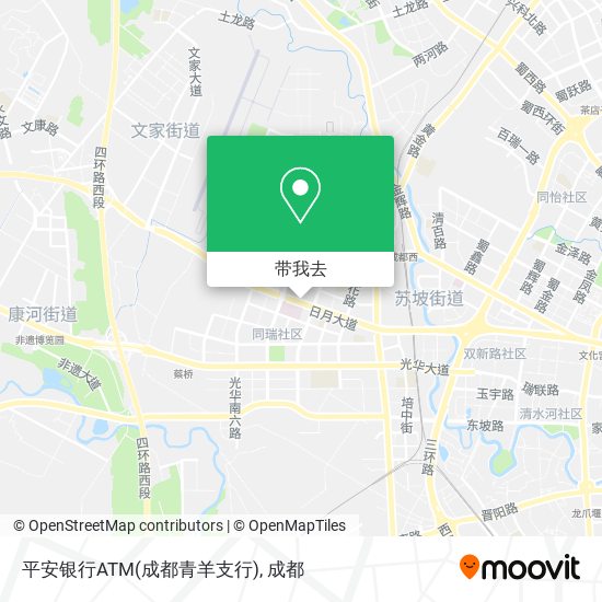 平安银行ATM(成都青羊支行)地图