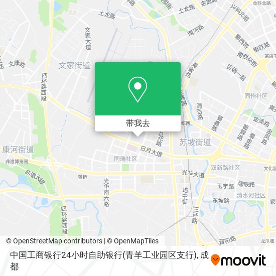 中国工商银行24小时自助银行(青羊工业园区支行)地图