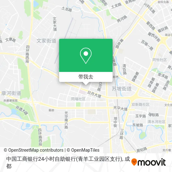 中国工商银行24小时自助银行(青羊工业园区支行)地图