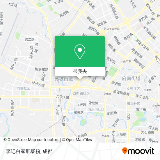 李记白家肥肠粉地图