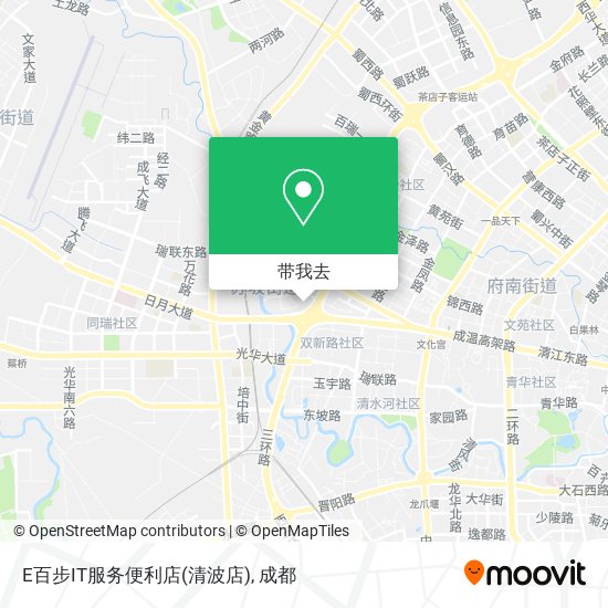 E百步IT服务便利店(清波店)地图
