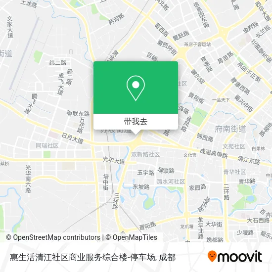 惠生活清江社区商业服务综合楼-停车场地图