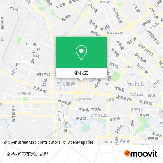 金香槟停车场地图