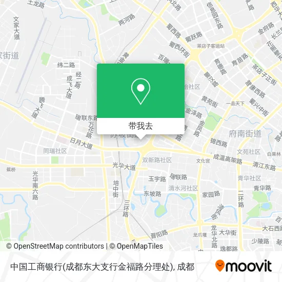 中国工商银行(成都东大支行金福路分理处)地图