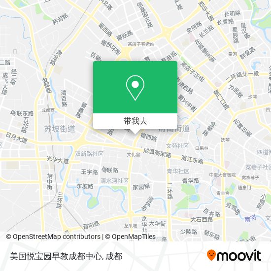 美国悦宝园早教成都中心地图