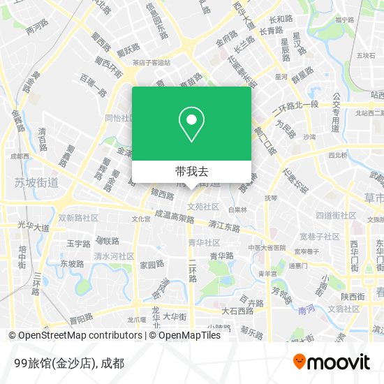 99旅馆(金沙店)地图