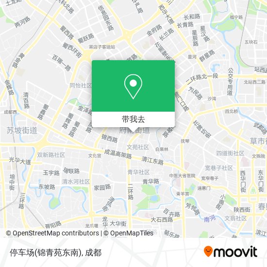 停车场(锦青苑东南)地图