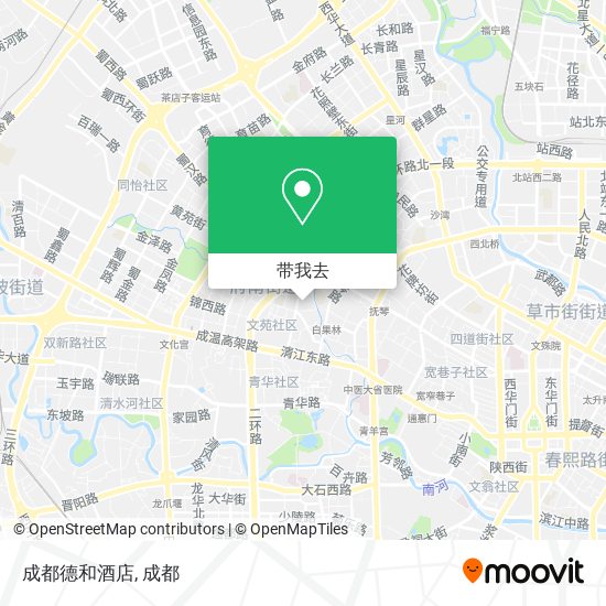 成都德和酒店地图