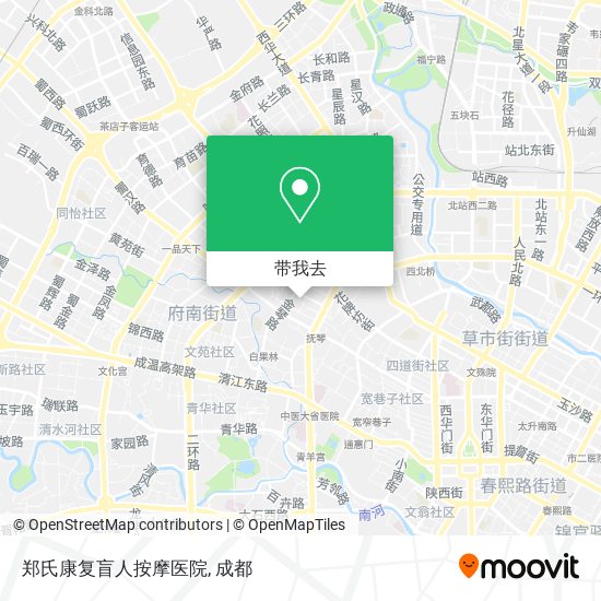 郑氏康复盲人按摩医院地图