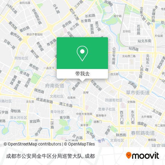 成都市公安局金牛区分局巡警大队地图