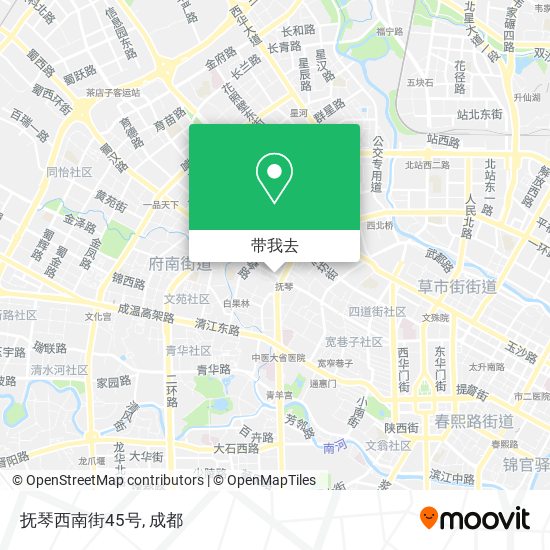 抚琴西南街45号地图
