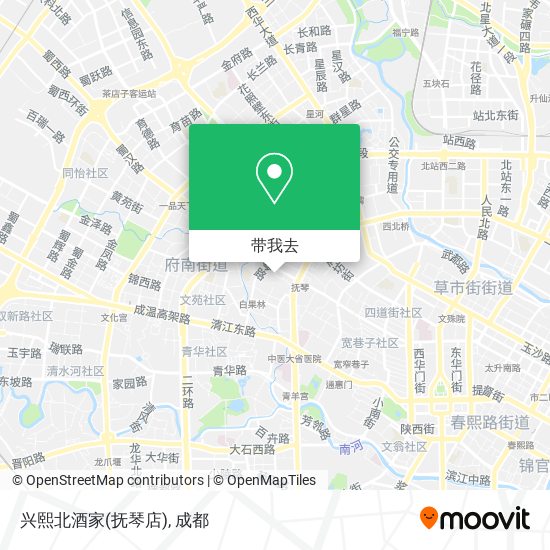 兴熙北酒家(抚琴店)地图