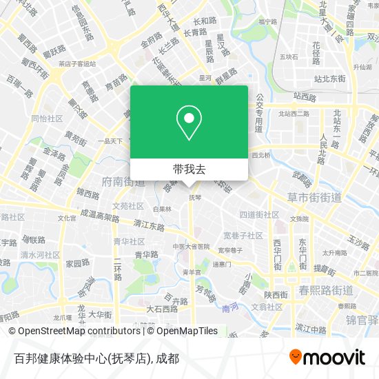 百邦健康体验中心(抚琴店)地图