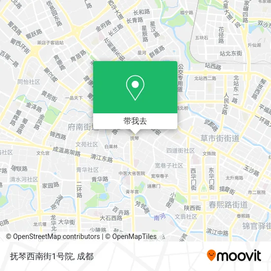 抚琴西南街1号院地图
