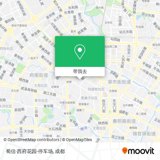 蜀信·西府花园-停车场地图