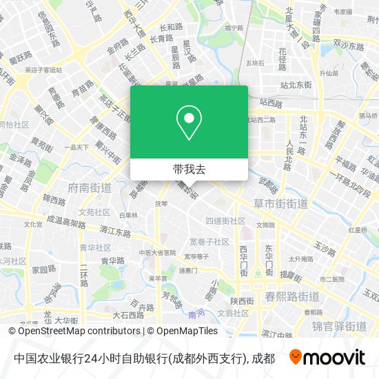 中国农业银行24小时自助银行(成都外西支行)地图