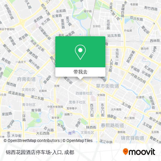 锦西花园酒店停车场-入口地图