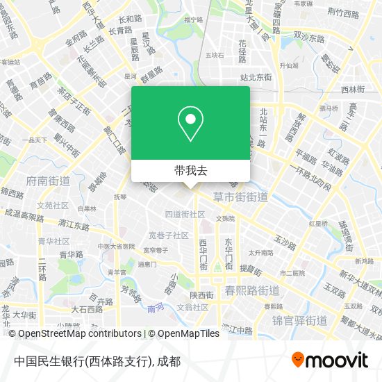 中国民生银行(西体路支行)地图