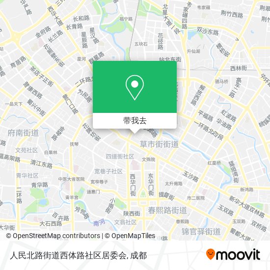 人民北路街道西体路社区居委会地图