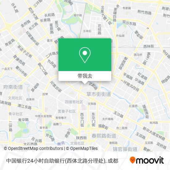中国银行24小时自助银行(西体北路分理处)地图