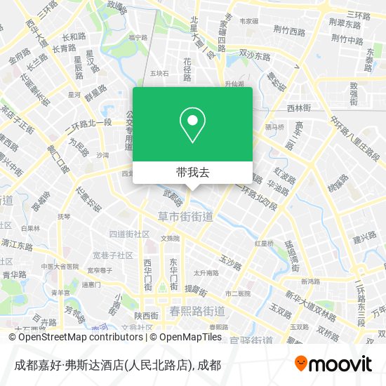 成都嘉好·弗斯达酒店(人民北路店)地图