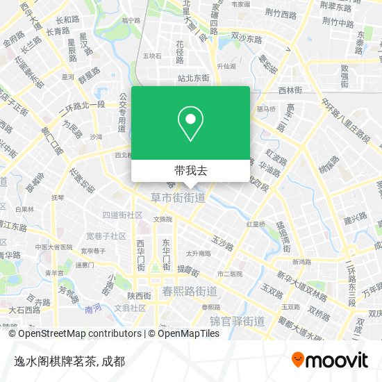 逸水阁棋牌茗茶地图