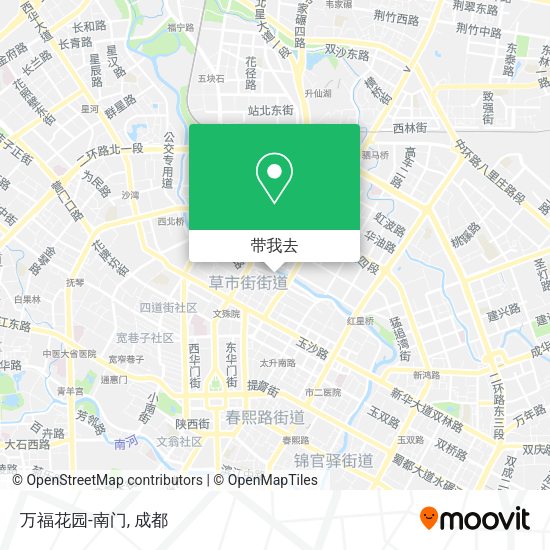 万福花园-南门地图