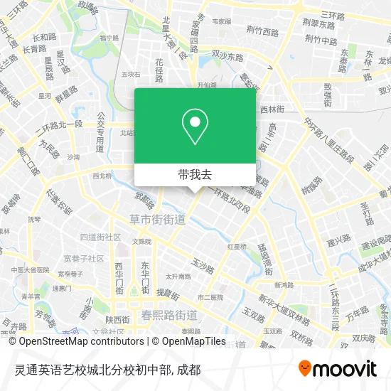 灵通英语艺校城北分校初中部地图