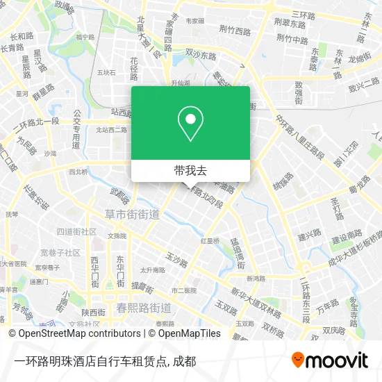 一环路明珠酒店自行车租赁点地图